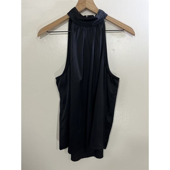 Frame Satin Silk Y2K Shirred Halter Top L Minimal Sophisticated Whimsigoth Fairy - Picture 1 of 13